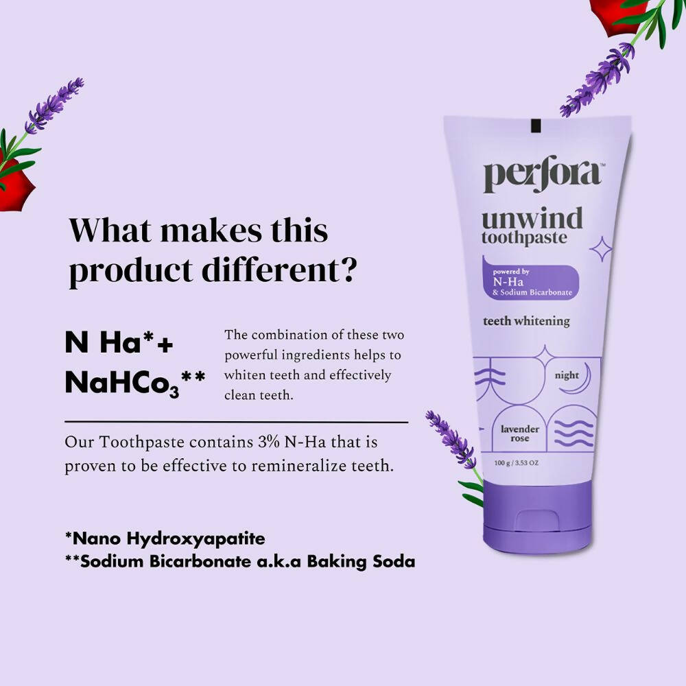 Perfora Unwind Toothpaste Lavender Rose