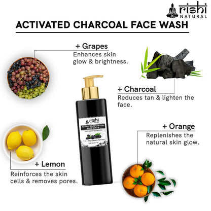 Rishi Natural Natural Activated Charcoal Face Wash