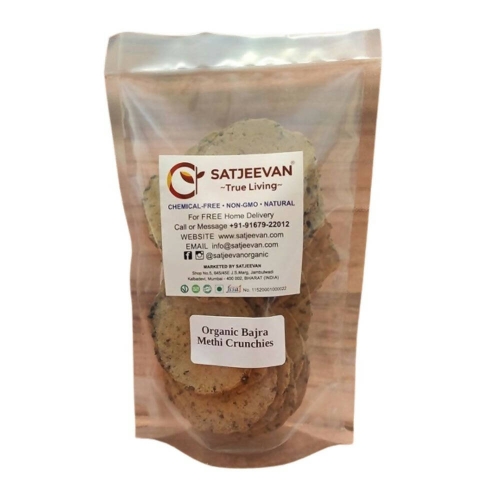 Buy Satjeevan Organic Bajra Methi Crunchies from DrMediCart