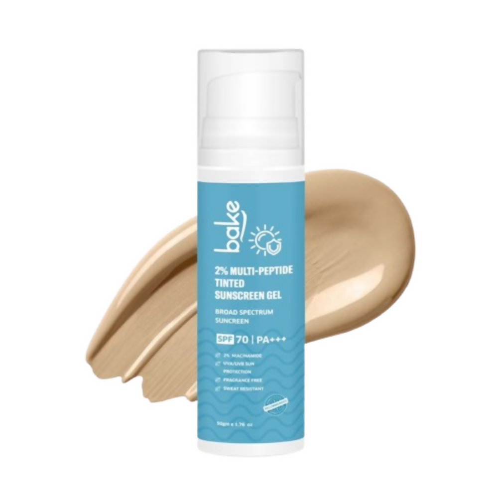 Bake 2% Multi Peptide Tinted Sunscreen Gel SPF 70 PA+++