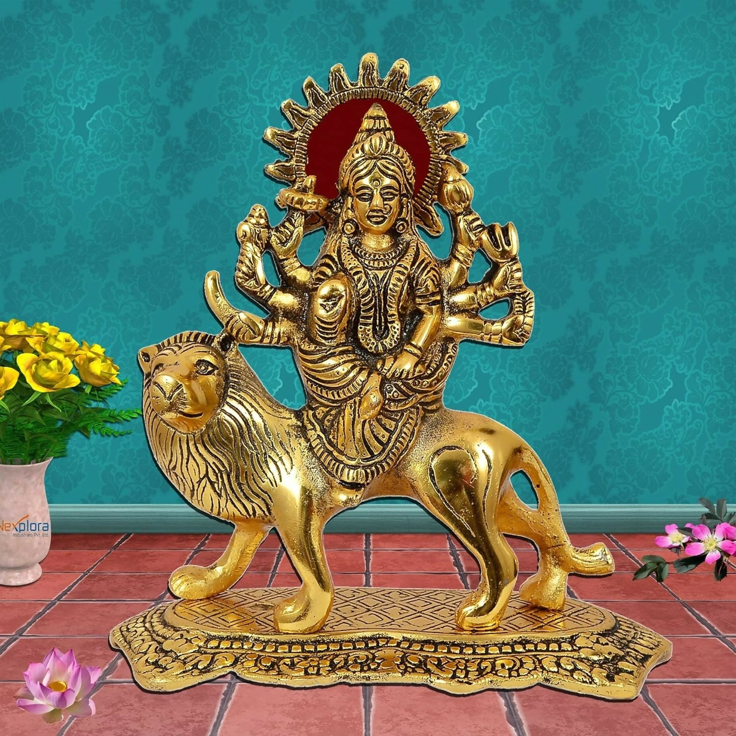 Buy Nexplora Industries Metal Durga Maa Idol