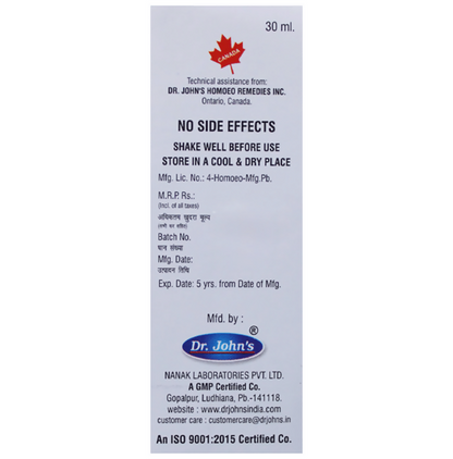 Dr. Johns J-33 Sinus Drops