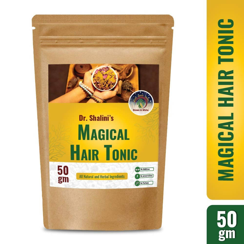 Brown & White Magical Hair Tonic - DrMediCart