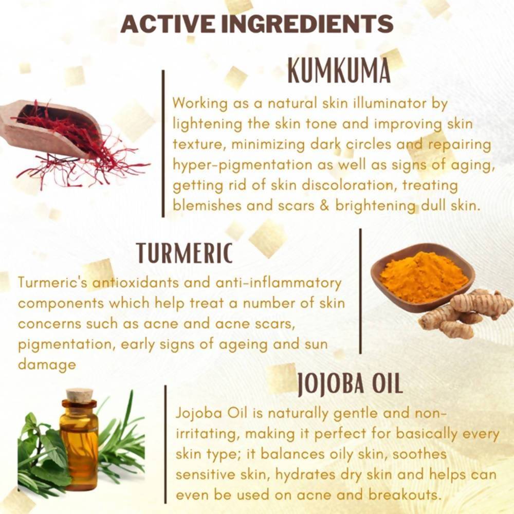 Aegte Ultra Luxurious Kumkuma Face & Body Polishing Oil uses