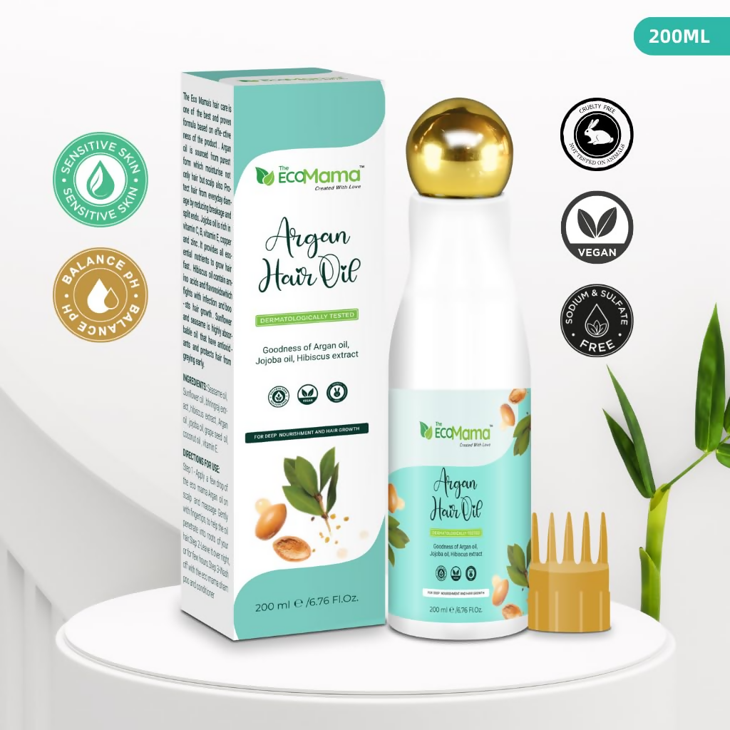 The Eco Mama Argan Hair Oil