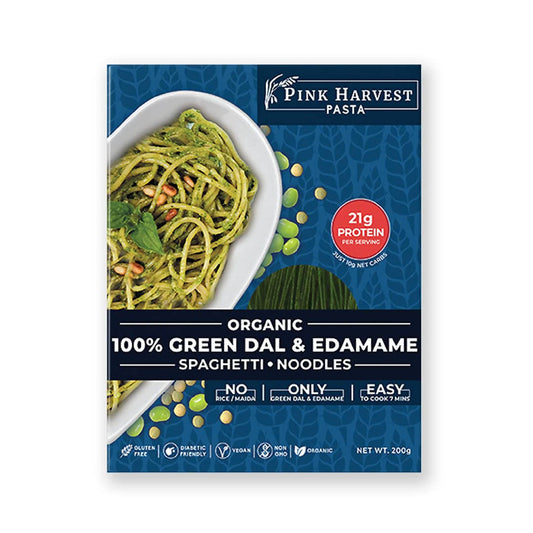 Buy Pink Harvest Organic 100% Green Dal & Edamame Spaghetti Noodles from DrMediCart, Ship from India to USA