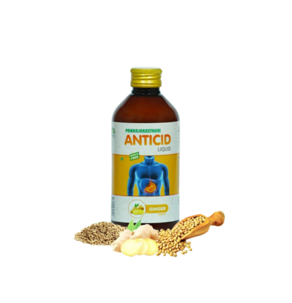 Pankajakasthuri Anticid Liquid Ginger