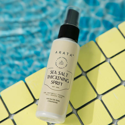 Arata Sea Salt Volumizing Hair Spray Infused with Niacinamide, Biotin & Sea Salt For Instantly Thicker, Full-Bodied Hair
