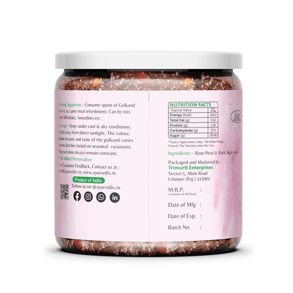 Ayurvedix Premium Gulkand (Rose Petal Jam)