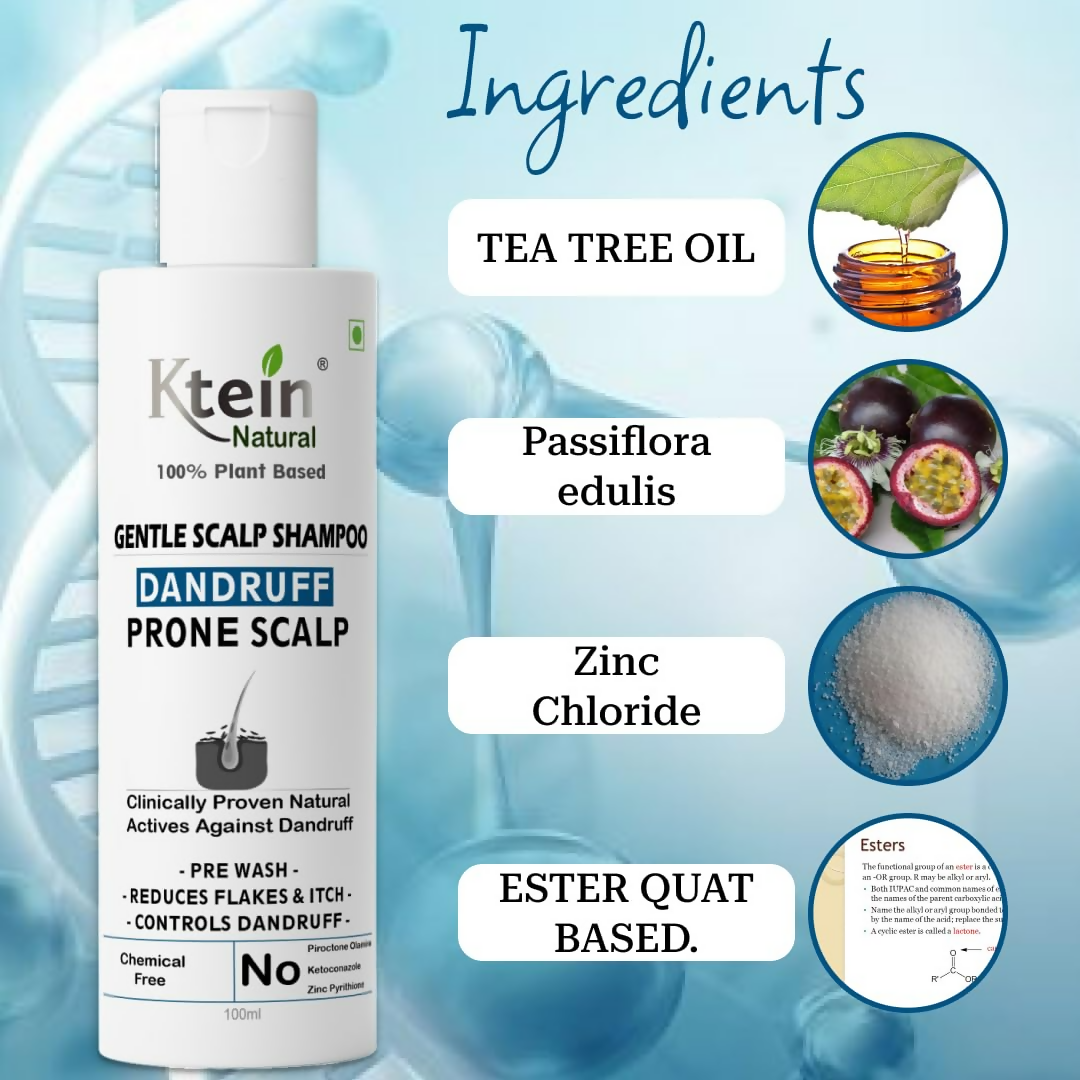 Ktein Natural 100% Plant Based Anti Dandruff Shampoo
