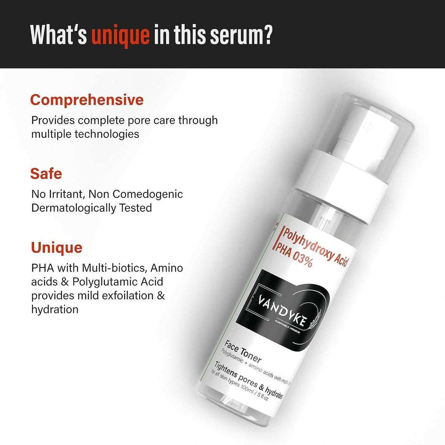 Vandyke 3% PHA Face Toner