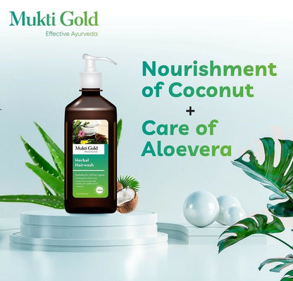 Axiom Mukti Gold Herbal Hairwash (Dispenser)