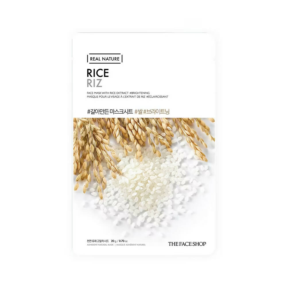 The Face Shop Real Nature Rice Face Mask - Korean Skincare
