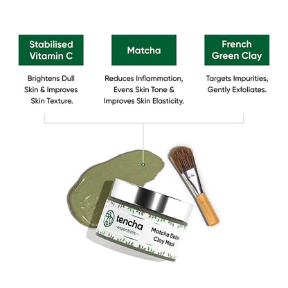 Tencha Essentials Matcha Detox Clay Face Mask