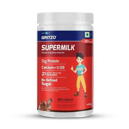 Gritzo Supermilk Powder 13+Y (Teen Athletes), Health Drink For Boys