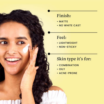 Foxtale SPF 70 Gel-Cream Sunscreen for Oily Skin with PA++++ & Niacinamide