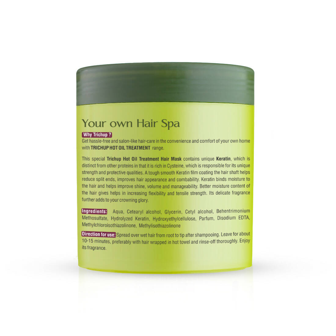Vasu Healthcare Trichup Keratin Hot Oil Treatment Hair Mask - Drmedicart