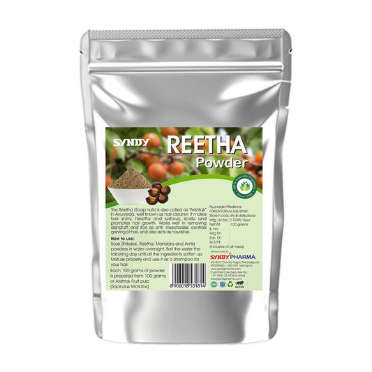 Buy Syndy Pharma Reetha Powder for Hair from DrMediCart, Ship from India to USA