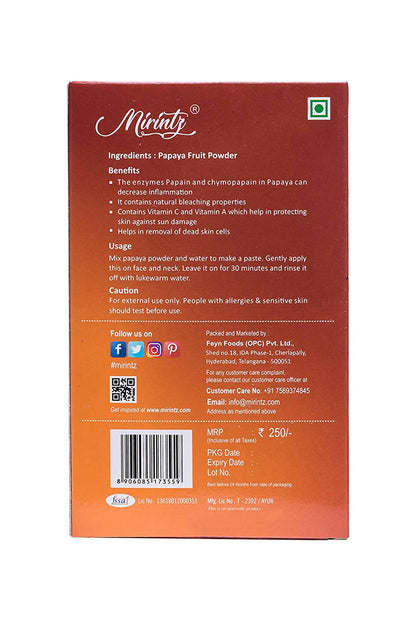 Mirintz Papaya Fruit Powder For Face - DrMediCart