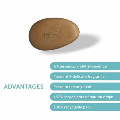 Thalgo Marine Algae Solid Cleanser - Revitalising Face Cleanser For Detoxifying & Smoothing Skin Texture