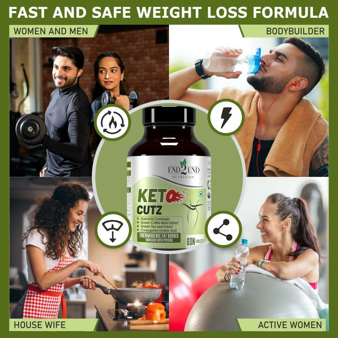 End2End Nutrition Keto Cutz metabolism boost  For weight care  Tablets