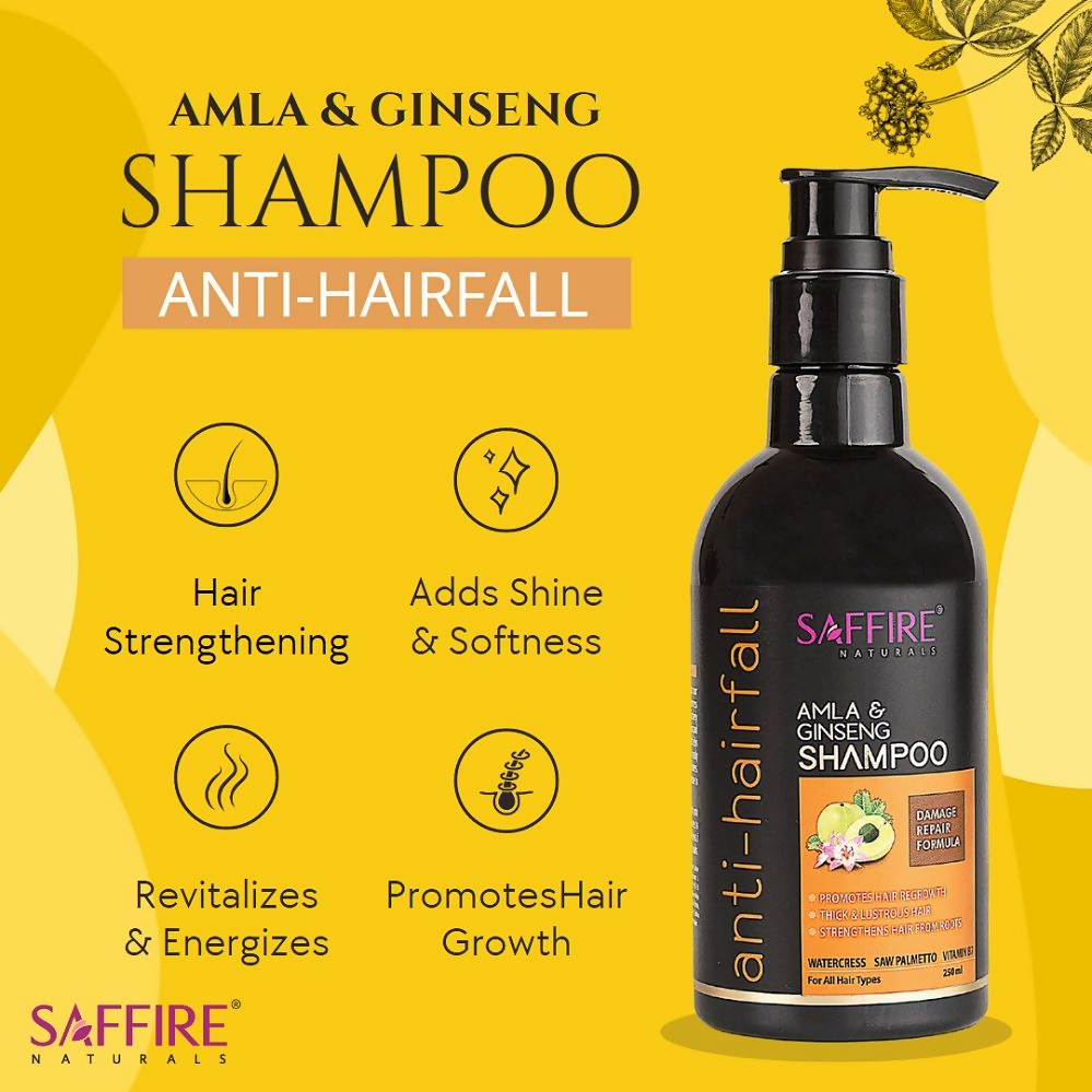 Saffire Naturals Amla & Ginseng Anti-Hairfall Shampoo