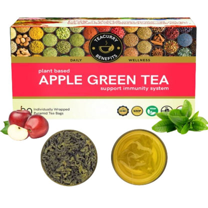 Teacurry Apple Green Tea Bags - Drmedicart