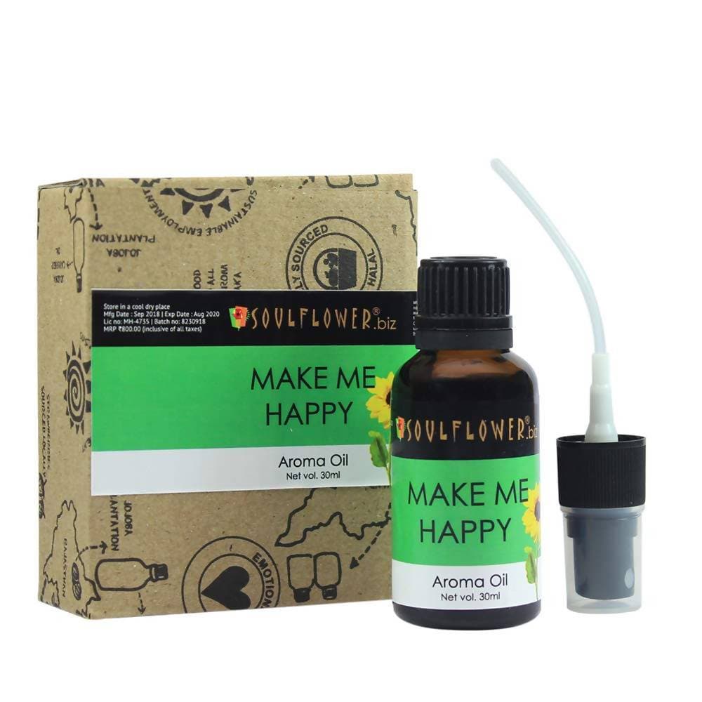 Soulflower Make Me Happy Aroma Oil - DrMediCart