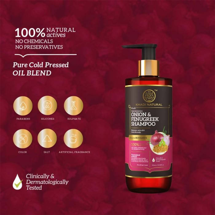 Khadi Natural Onion & Fenugreek Shampoo