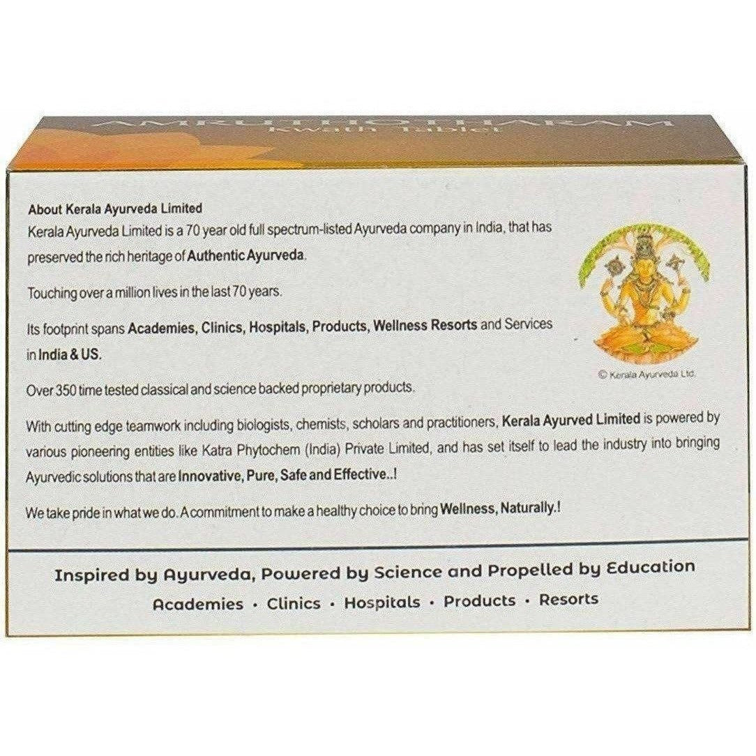 Buy Kerala Ayurveda Amruthotharam Kwath Tablet (100 tabs) from DrMediCart, Ship from India to USA