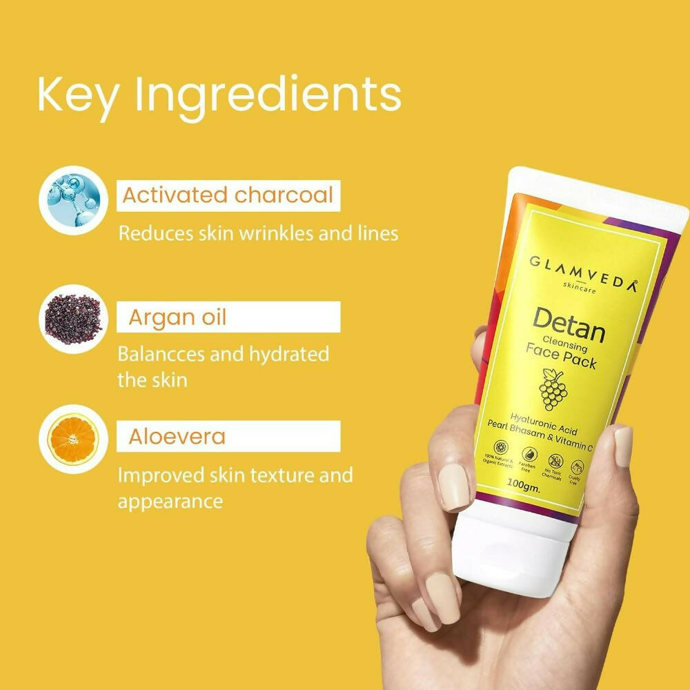 Glamveda Detan Cooling Face Pack - DrMediCart