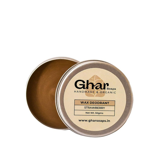 Ghar Soaps Organic Deodorant For Women And Men (Strawberry)