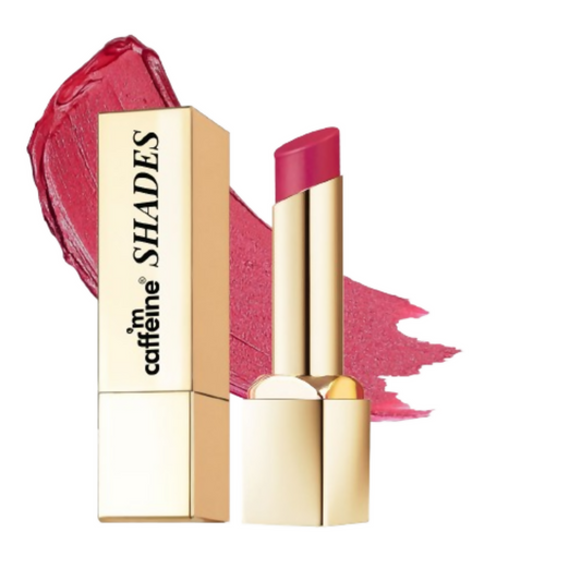 mCaffeine Shades Creamy Matte Kiss Bullet Lipstick Moisturizing Lightweight - Pink Mimosa