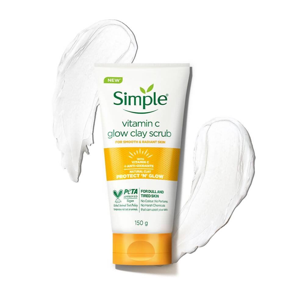 Simple Protect N Glow Vitamin C Glow Clay Scrub