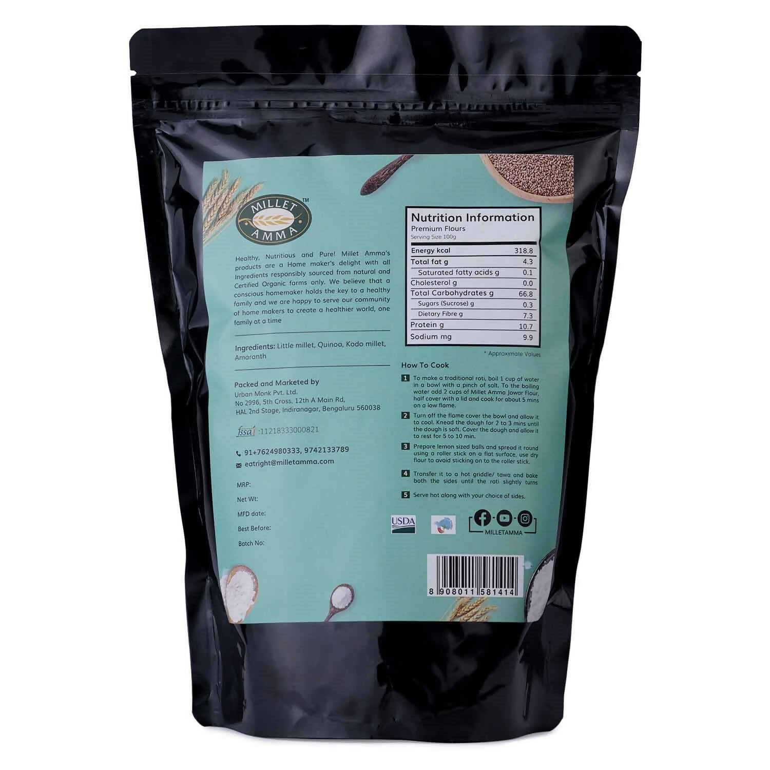 Millet Amma Gluten Free Premium Mix Flour Organic