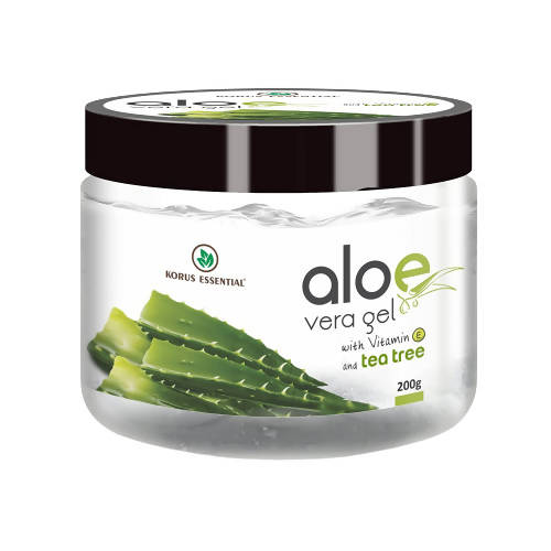 Korus Essential Pure Aloe Vera Gel with Tea Tree and Vitamin E