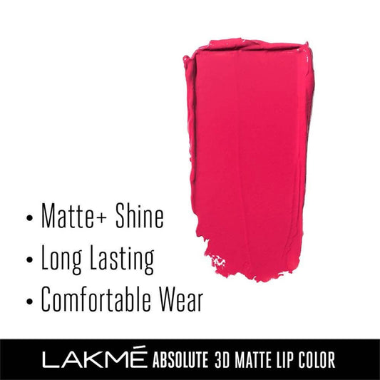 Buy Lakme Absolute 3D Lipstick - Pink Passion from DrMediCart, Ship from India to USA