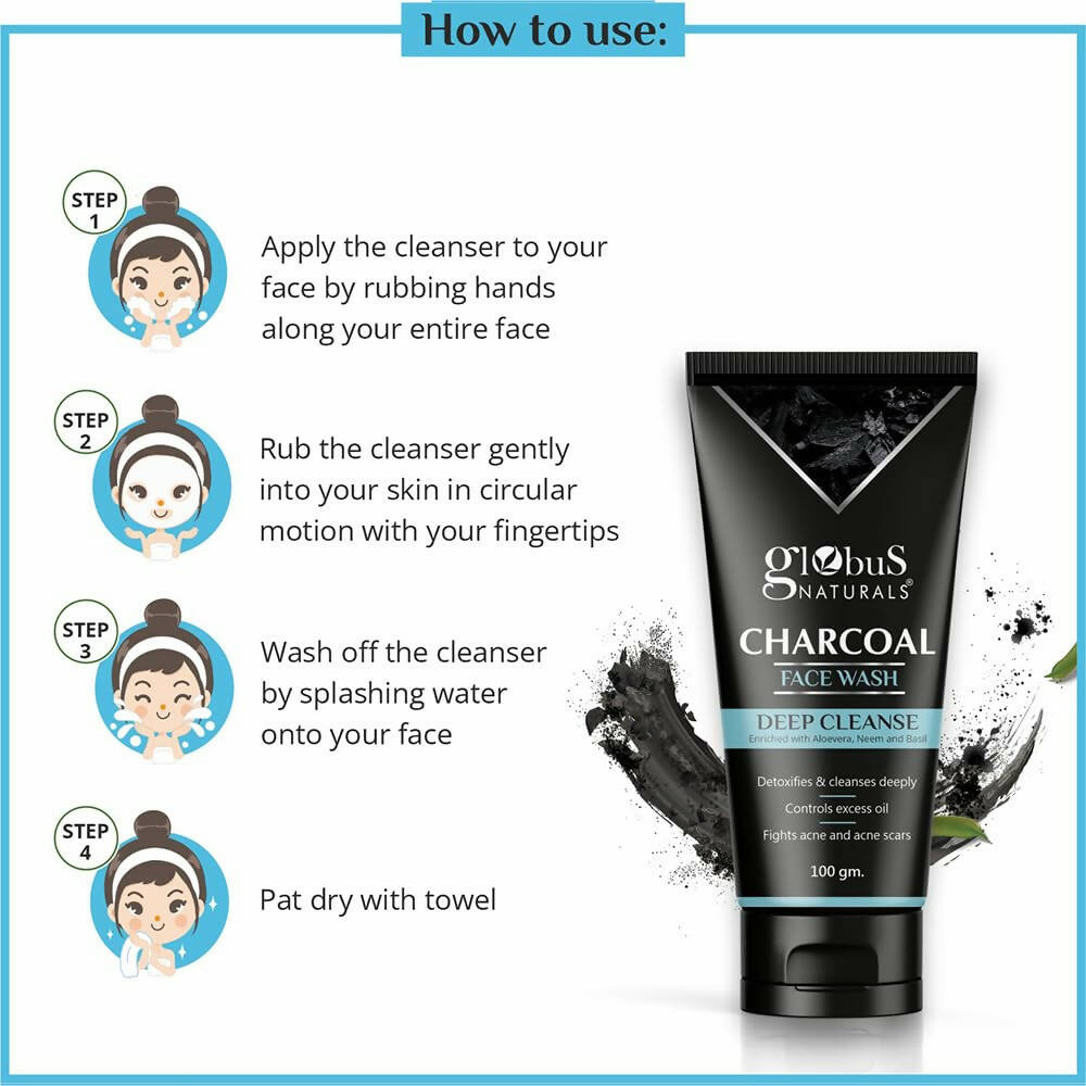 Globus Naturals Face Wash Enriched with Tea Tree, Neem & Papaya