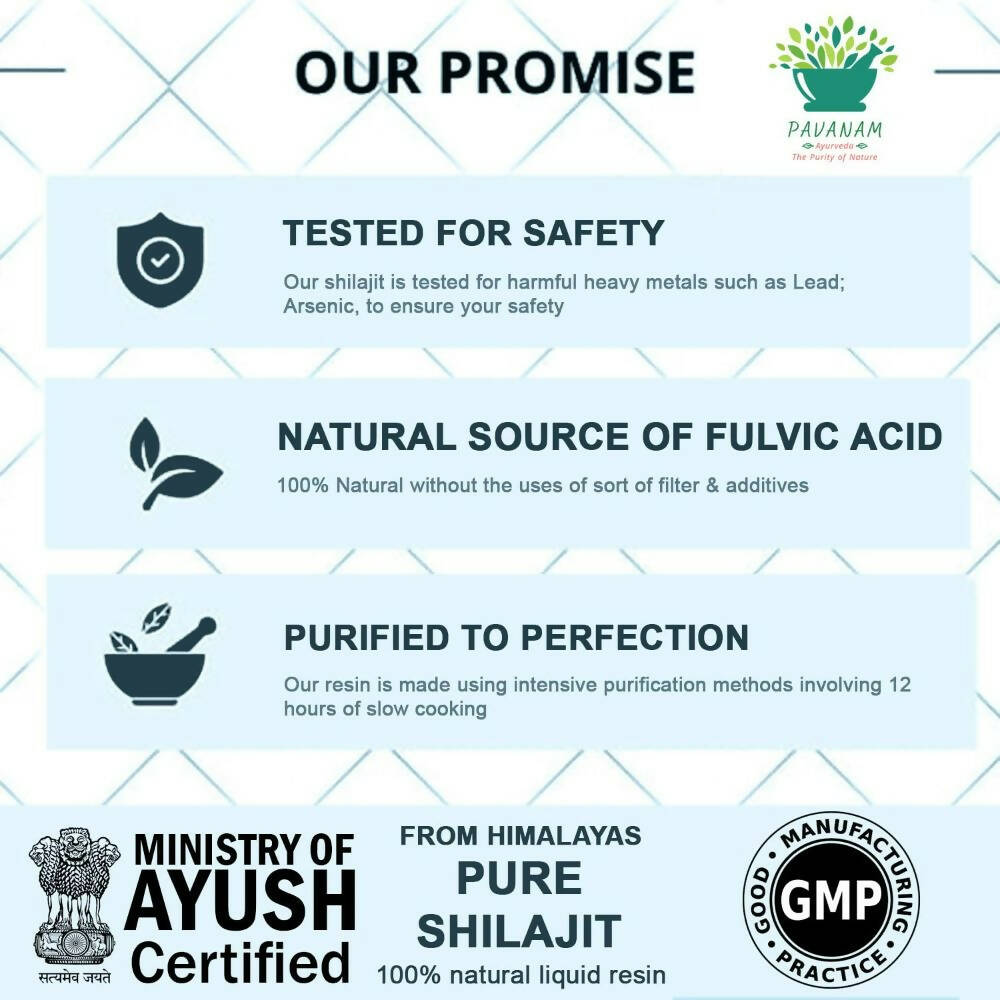 Pavanam Ayurveda Pure Himalayan Sj Resin Form