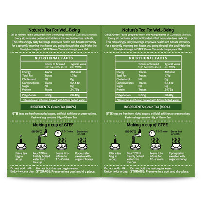 Gtee Green Tea Bags - Regular