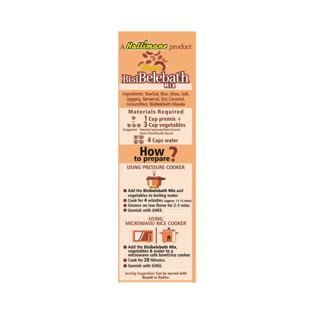 Hallimane Ghee Bisibelebath Mix
