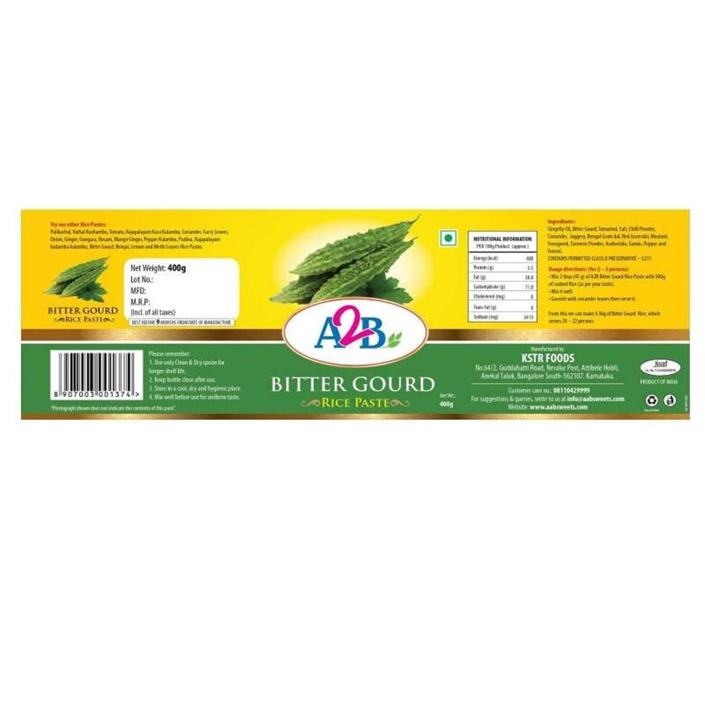 A2B - Adyar Ananda Bhavan Bitter Gourd Rice Paste - Drmedicart