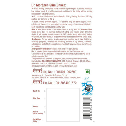 Dr. Morepen Slim Shake - Strawberry Flavor