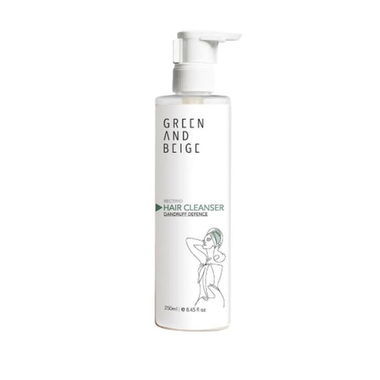Green And Beige Dandruff Defence Hair Cleanser