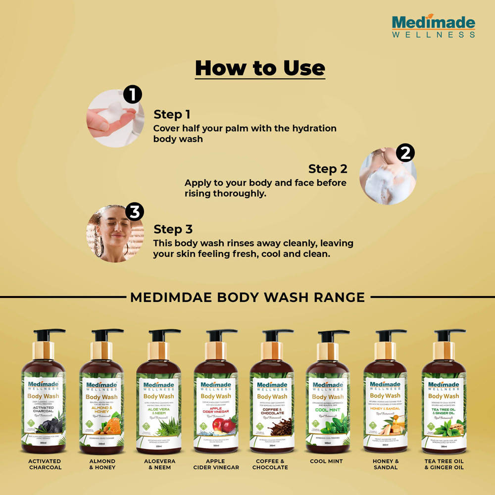 Medimade Wellness Almond & Honey Body Wash - DrMediCart