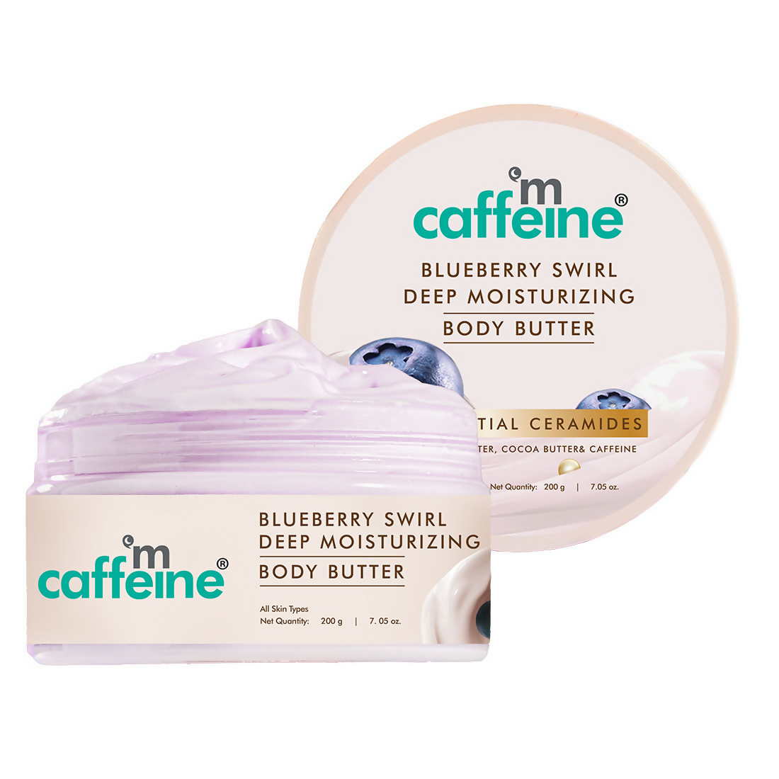 mCaffeine Blueberry Swirl Deep Moisturizing Body Butter