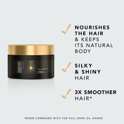 Buy Sebastian Professional Dark Oil Lightweight Hair Mask for Smoothening Hair from DrMediCart, Ship from India to USA