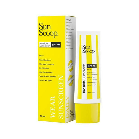 Buy Sun scoop Invisible Sunscreen SPF 40 PA+++ from DrMediCart, Ship from India to USA