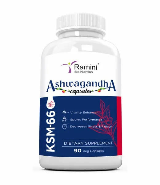 Ramini Bio Nutrition Ksm-66 Ashwagandha 500mg Veg Capsules