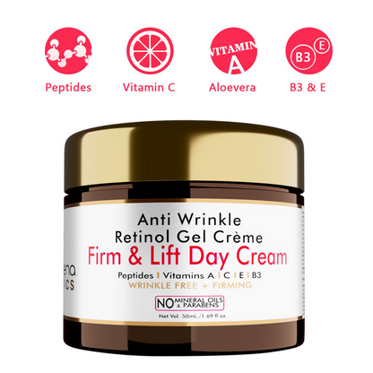 Volamena Anti Wrinkle Retinol Gel Lift and Firm Day Cream